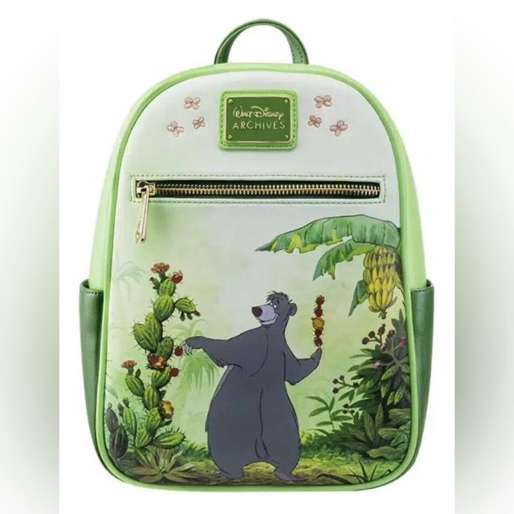 Amazon Exclusive Disney Loungefly Mini Backpack Jungle Book Baloo